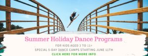 2018 Summer Holiday Dance Program